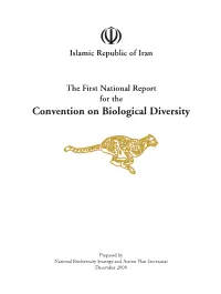 The First National Report for the Convention on Biological Diversity