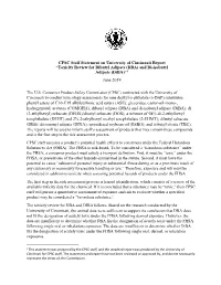 Toxicity Review for Dibutyl Adipate (DBA) and Di-Isobutyl Adipate (Diba)”1 June 2019