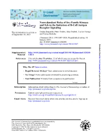 Receptor Signaling and Syk in the Initiation of B-Cell Antigen