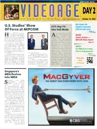 U.S. Studios' Show of Force at MIPCOM