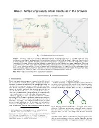 Ucod - Simplifying Supply Chain Structures in the Browser