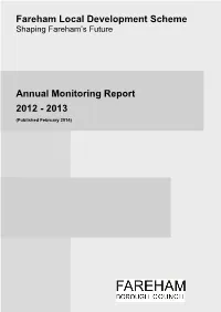 Fareham Local Development Scheme Annual Monitoring Report 2012
