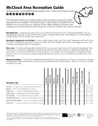 Mccloud Area Recreation Guide