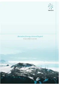 Meridian Energy Annual Report for Year Ended !" June #"$" How Much Power?
