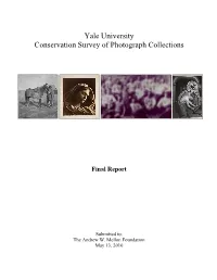 Yale University Conservation Survey of Photograph Collections