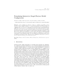 Formalizing Interactive Staged Feature Model Configuration