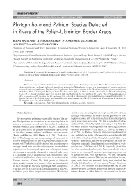 Phytophthora and Pythium Species Detected in Rivers of the Polish-Ukrainian Border Areas