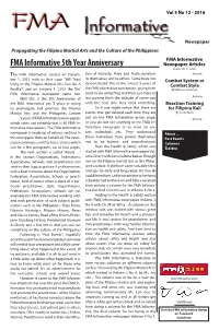 FMA Informative Newspaper Vol5 No.12