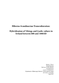 Hybridization of Vikings and Gaelic Culture in Ireland Between 800 and 1000AD