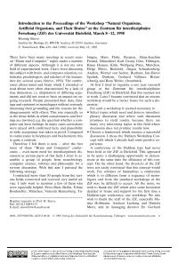 Natural Organisms, Artificial Organisms, and Their Brains