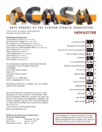 Newsletter, Volume 85, Spring 2010 NEWSLETTER