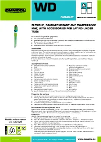 Omnimat Flexible, Damp-Resistant And