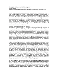 Stereotypes As Sources of Conflict in Uganda