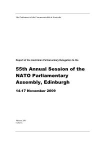 55Th Annual Session of the NATO Parliamentary Assembly, Edinburgh