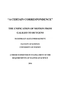 A Certain Correspondence”