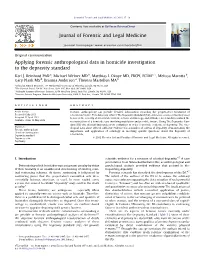Applying Forensic Anthropological Data in Homicide Investigation to the Depravity Standard