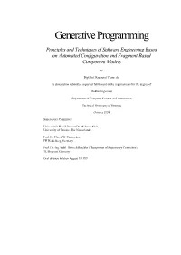 Generative Programming