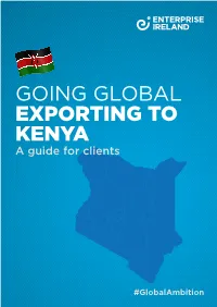 GOING GLOBAL EXPORTING to KENYA a Guide for Clients