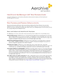 Hiveos and Hivemanager 6.4R1 New Features Guide