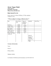Mail-In Order Form