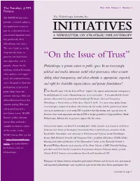 On the Issue of Trust (TPI, 2004)