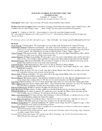 Annotated List of Birds