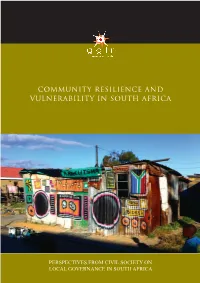 Community Resilience and Vulnerability in South Africa