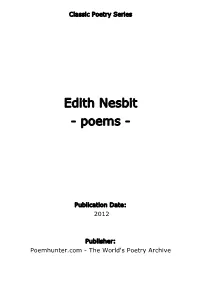 Edith Nesbit - Poems