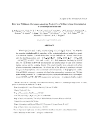 First Year Wilkinson Microwave Anisotropy Probe (WMAP ) Observations: Determination of Cosmological Parameters