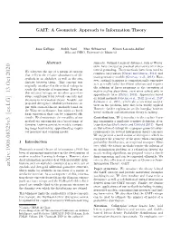 GAIT: a Geometric Approach to Information Theory