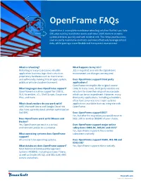 Openframe Faqs