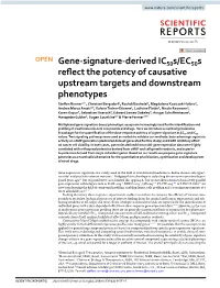 Gene-Signature-Derived Ic50s/Ec50s Reflect the Potency of Causative