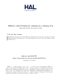 Hilbert's 10Th Problem for Solutions in a Subring of Q