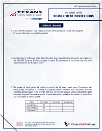 Measurement Conversions