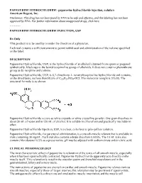 Papaverine Hydrochloride Injection, Solution American Regent, Inc