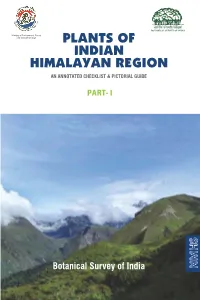 Plants of Indian Himalayan Region (An Annotated Checklist & Pictorial Guide)