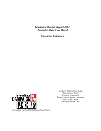 Toward a Mine-Free World Executive Summary