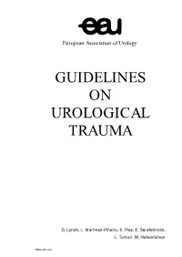 Guidelines on Urological Trauma