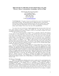 Editorial and Design Principles in Precursors Of