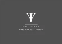 Visu Verum from Vision to Reality INTRODUCTION