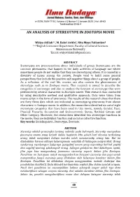 An Analysis of Stereotype in Zootopia Movie