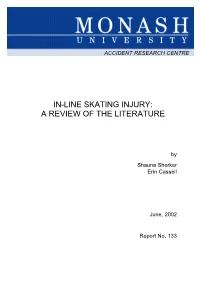 In-Line Skating Injury: a Review of the Literature