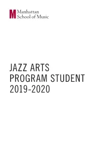 Jazz Arts Program Student 2019-2020