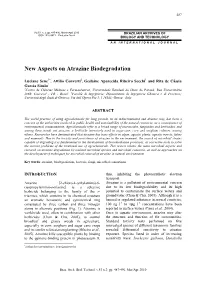 New Aspects on Atrazine Biodegradation