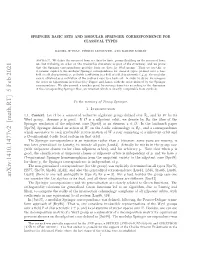 Springer Basic Sets and Modular Springer Correspondence For
