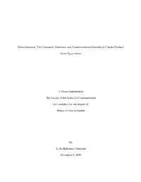 The Formation, Distortion, and Transformation of Identity in Charles Dickens’