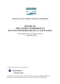 Workshop on Hunting Methods for Seals and Walrus