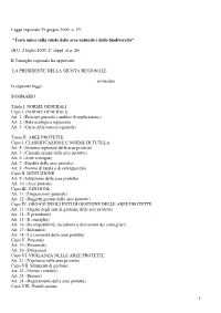 L.R. Piemonte N. 19-09