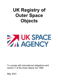 UK Registry of Outer Space Objects