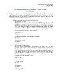 2013 New Schools Business Plan for Existing Chicago Operators Tier 2 Questions